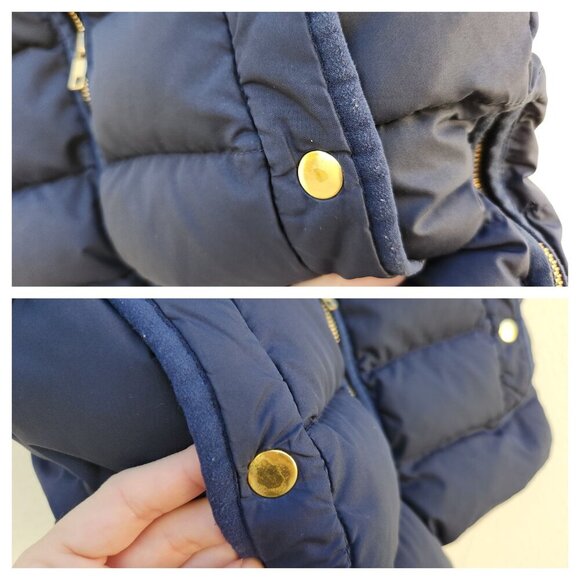 J.Crew Petite Mountain Down Navy Puffer Vest - Picture 11 of 11